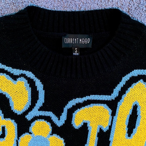 NWOT Dolls Kill Worst Kinda Curse oversized sweater - Picture 8 of 12